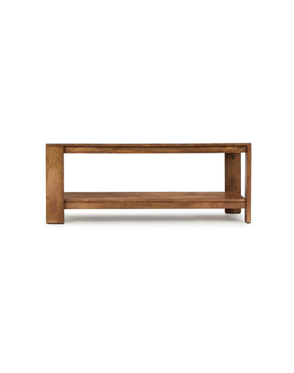 Solid Wood Coffee Table In Walnut Finish