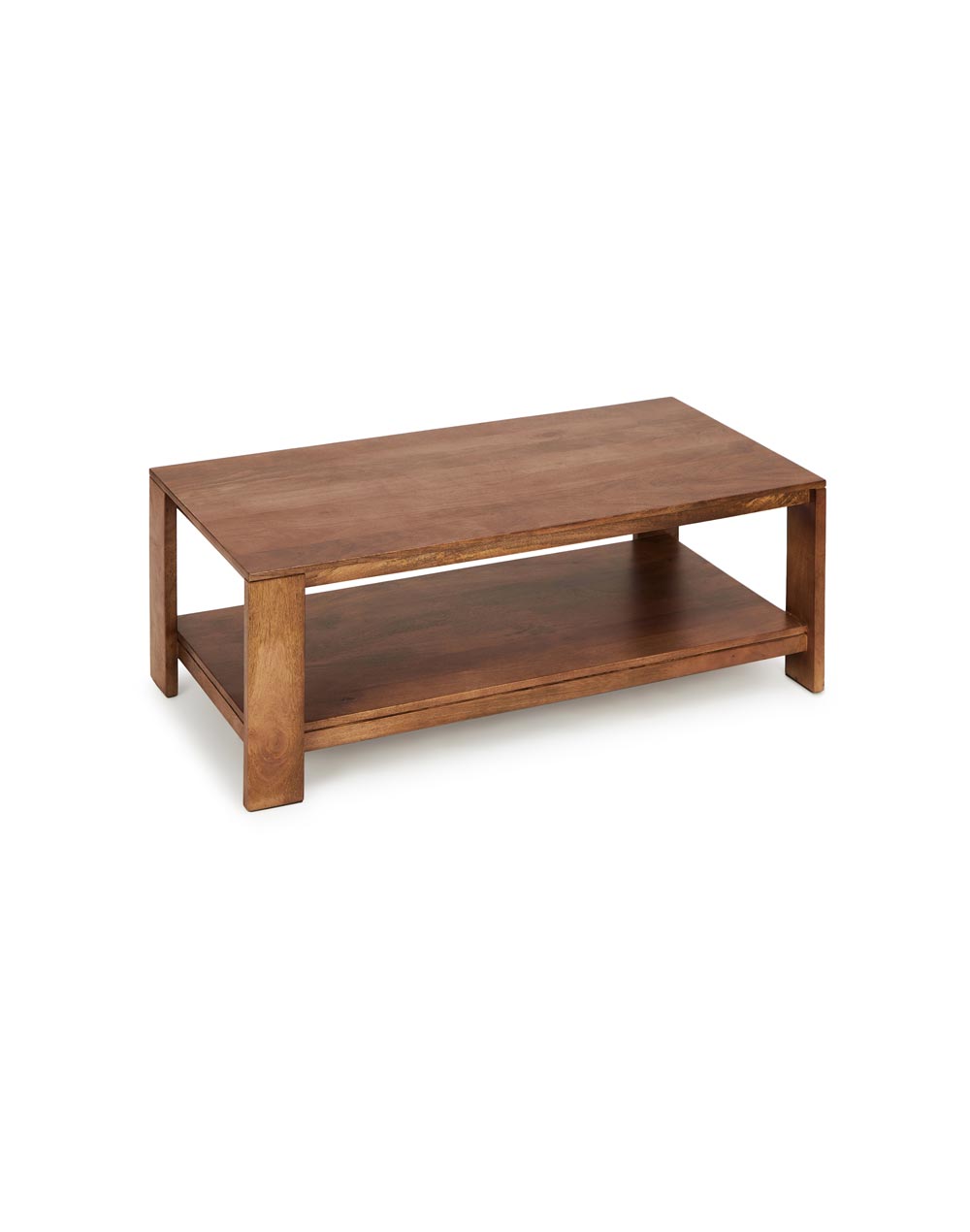 Solid Wood Coffee Table In Walnut Finish