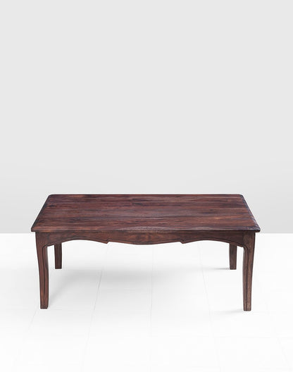 Solid Wood Coffee Table In Walnut Finish