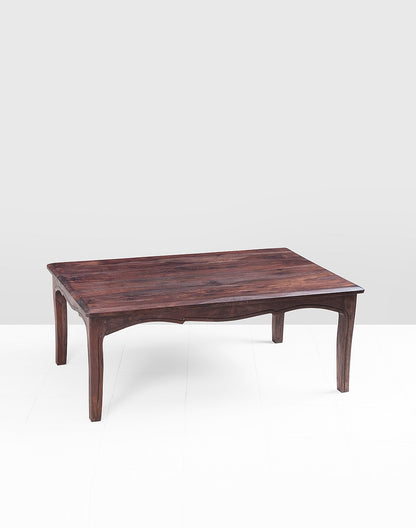 Solid Wood Coffee Table In Walnut Finish