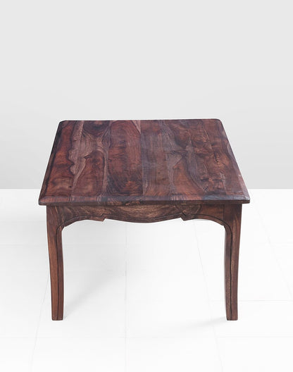 Solid Wood Coffee Table In Walnut Finish