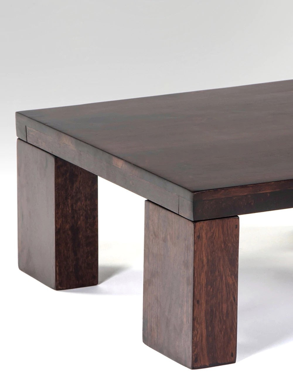 Solid Wood Coffee Table In Walnut Finish