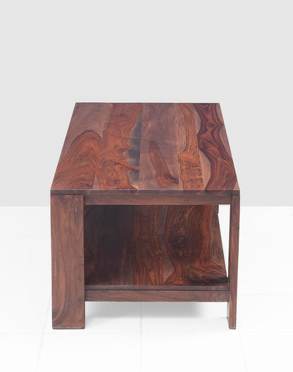 Solid Wood Coffee Table In Teak Finish