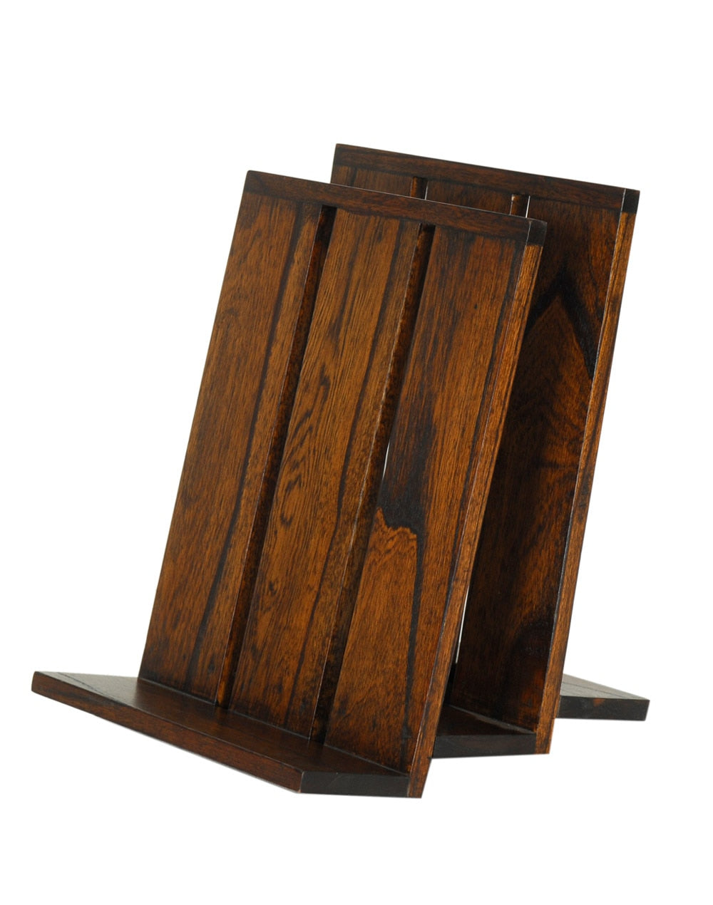 Solid Wood Magazine Stand In Teak Finish