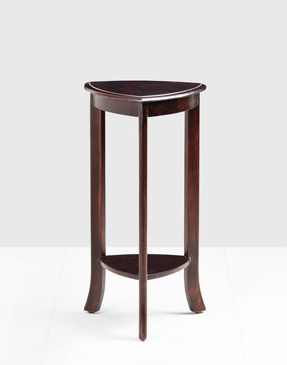 Solid Wood Side Table In Teak Finish