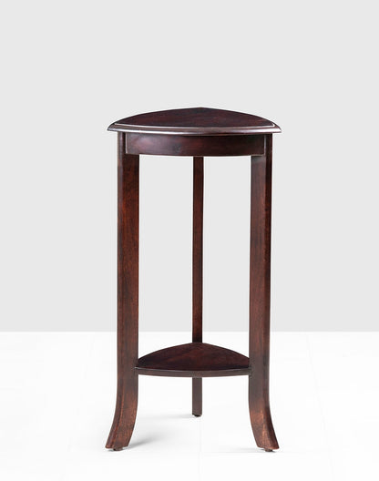 Solid Wood Side Table In Teak Finish