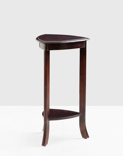 Solid Wood Side Table In Teak Finish