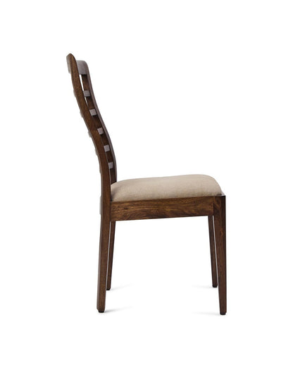 Solid Wood Chair In Teak Finish