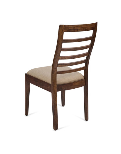 Solid Wood Chair In Teak Finish