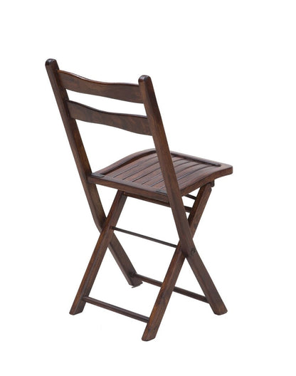 Solid Wood Chair In Teak Finish