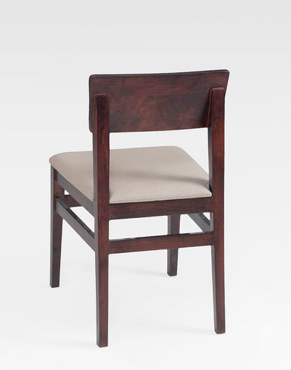 Solid Wood Dining Chair In Teak Finish