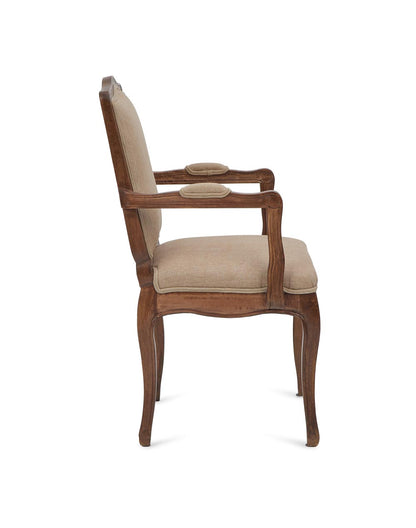 Solid Wood Dining Chair In Teak Finish