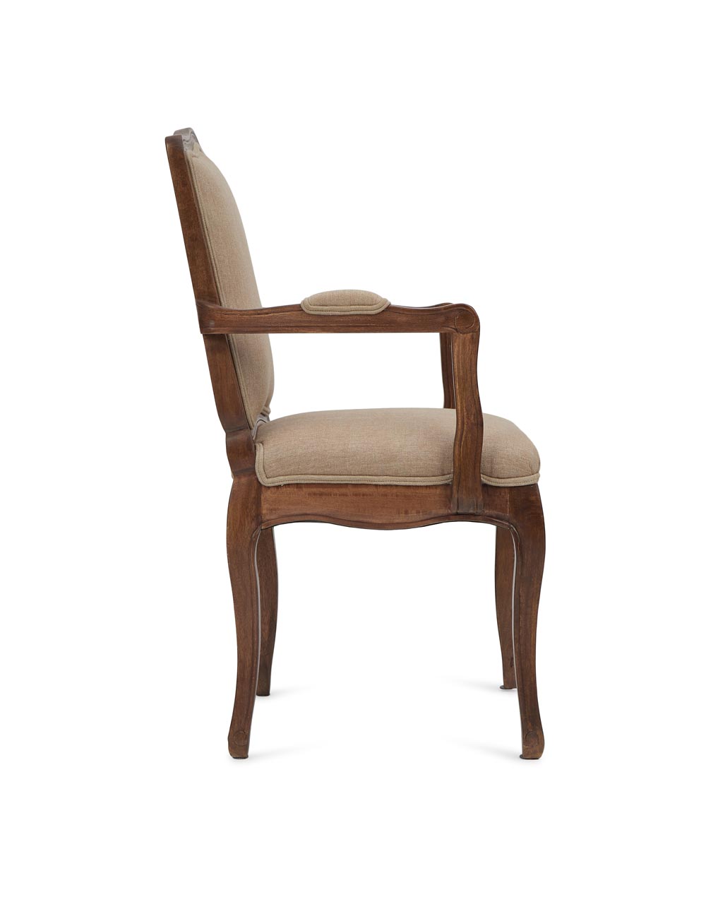 Solid Wood Dining Chair In Teak Finish