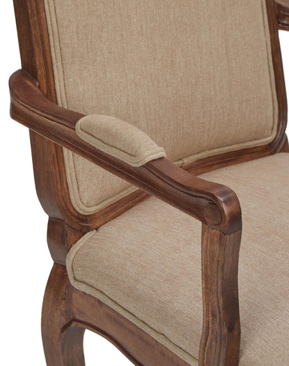 Solid Wood Dining Chair In Teak Finish