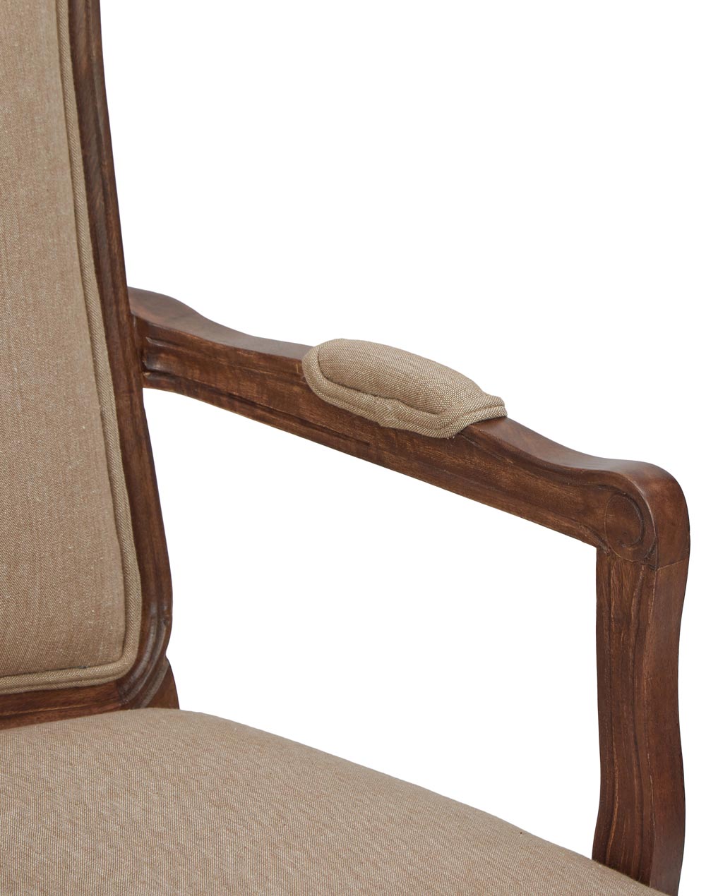 Solid Wood Dining Chair In Teak Finish