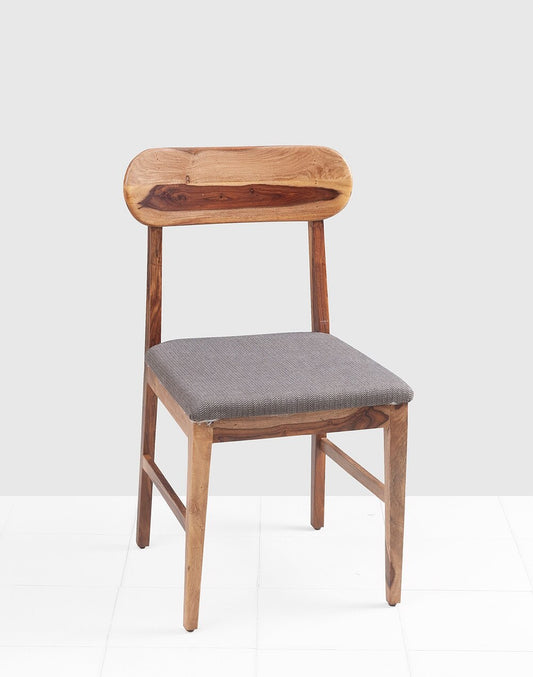 Solid Wood Dining Chair In Teak Finish