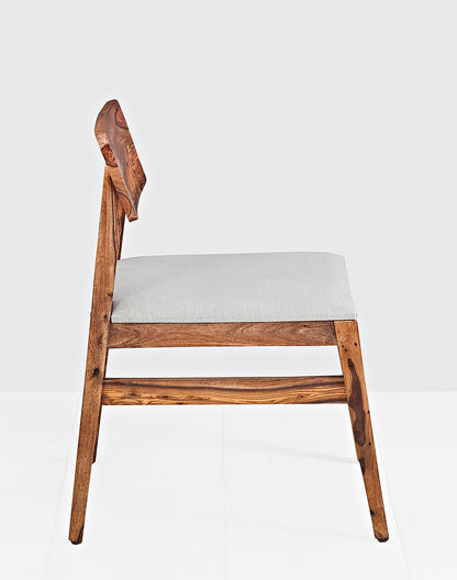 Solid Wood Dining Chair In Teak Finish