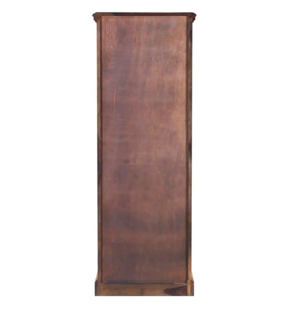 Solid Wood Bar Cabinet In Teak Finish