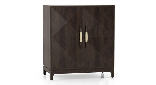 Solid Wood Bar Cabinet In Semi Gloss Finish