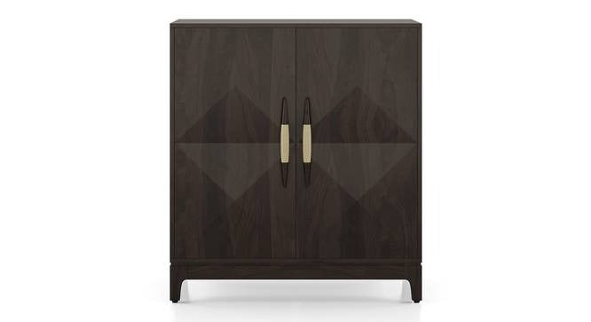 Solid Wood Bar Cabinet In Semi Gloss Finish