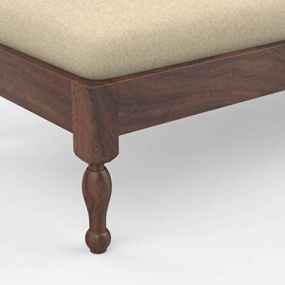 Solid Wood Diwan In Natural Brown Finish