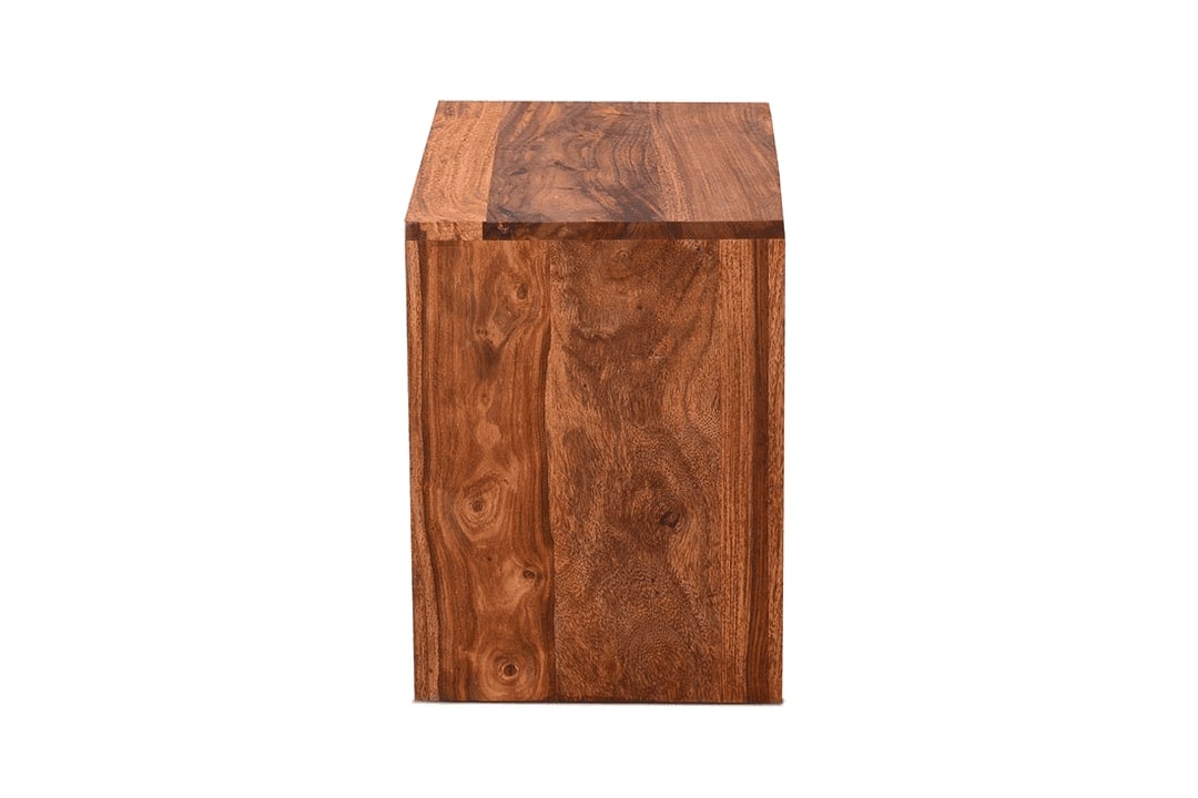 Solid Wood Bedside Tables In Honey Finish