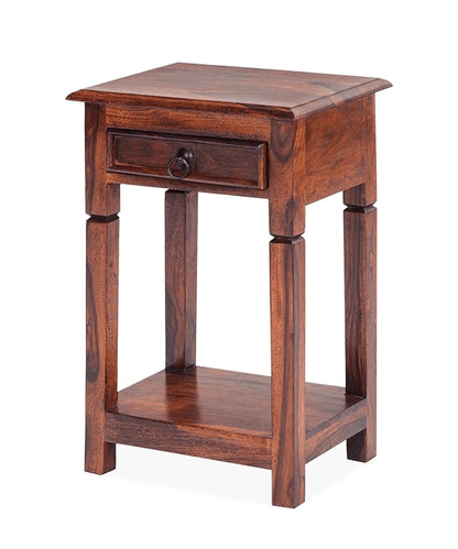 Solid Wood Bedside Tables In Honey Finish