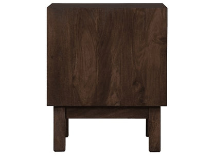 Solid Wood Bedside Tables In Walnut Finish