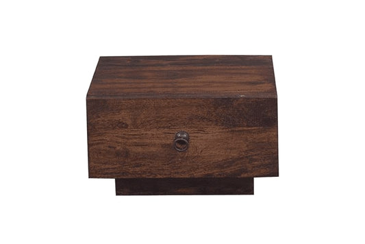 Solid Wood Bedside Tables In Walnut Finish