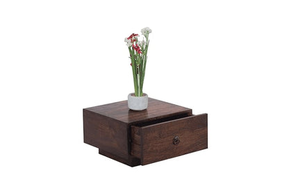 Solid Wood Bedside Tables In Walnut Finish