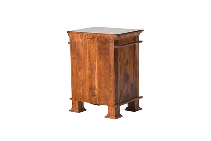 Solid Wood Bedside Tables In Honey Finish