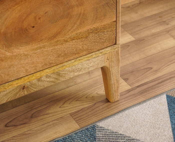 Solid Wood Bedside Tables In Natural Oak Finish