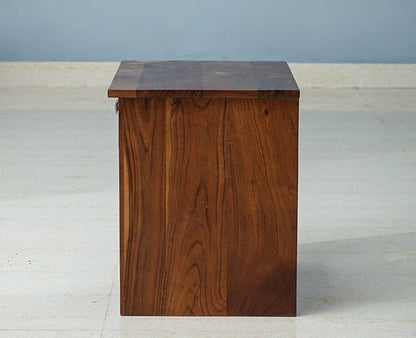 Solid Wood Bedside Tables In Teak Finish