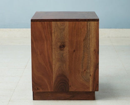 Solid Wood Bedside Tables In Teak Finish