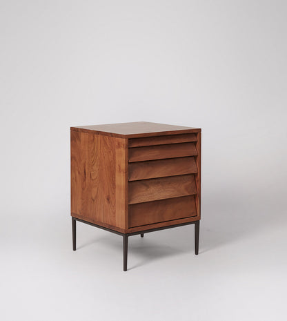 Solid Wood Bedside Tables In Teak Finish