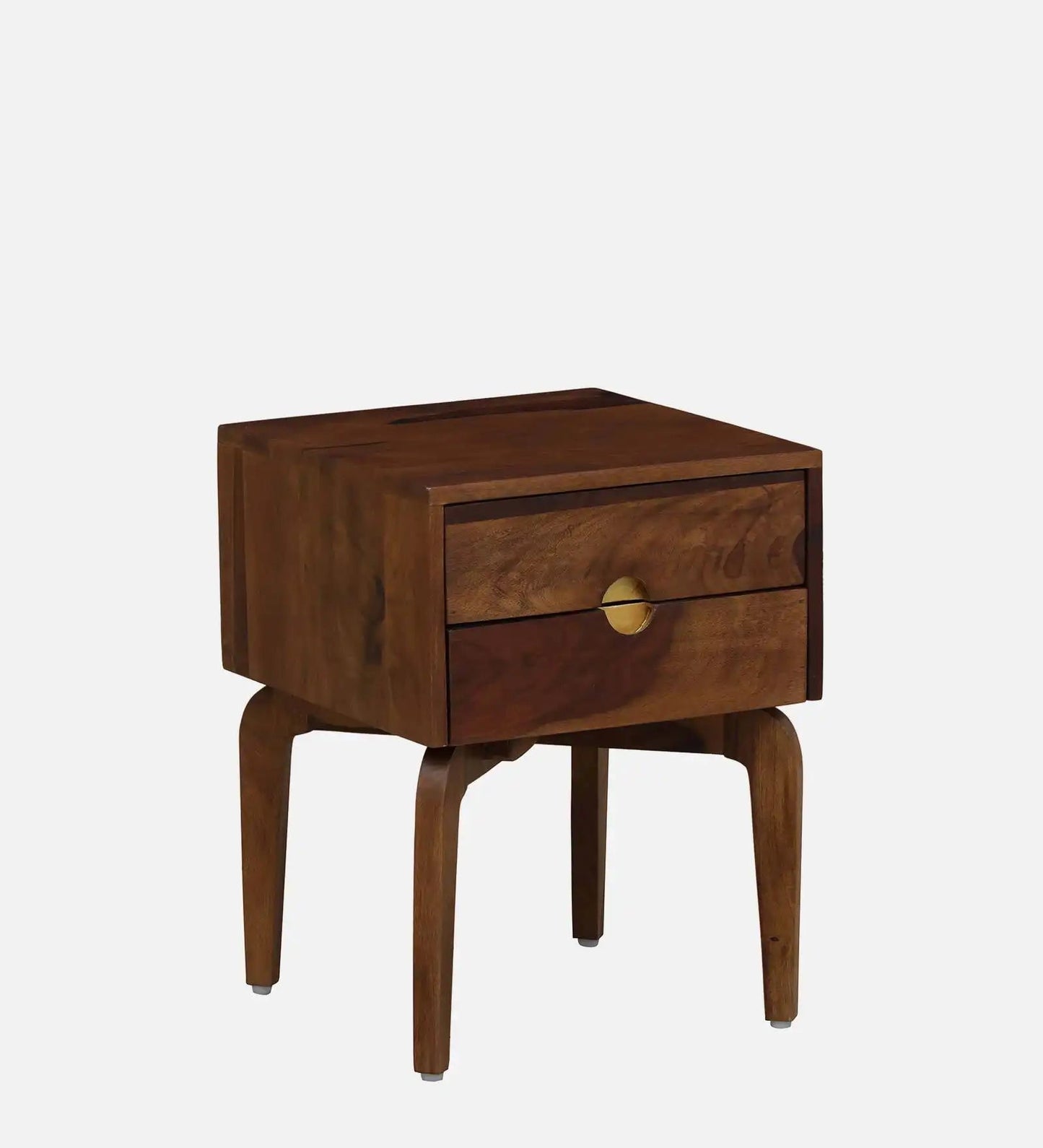 Solid Wood Bedside Tables In Teak Finish