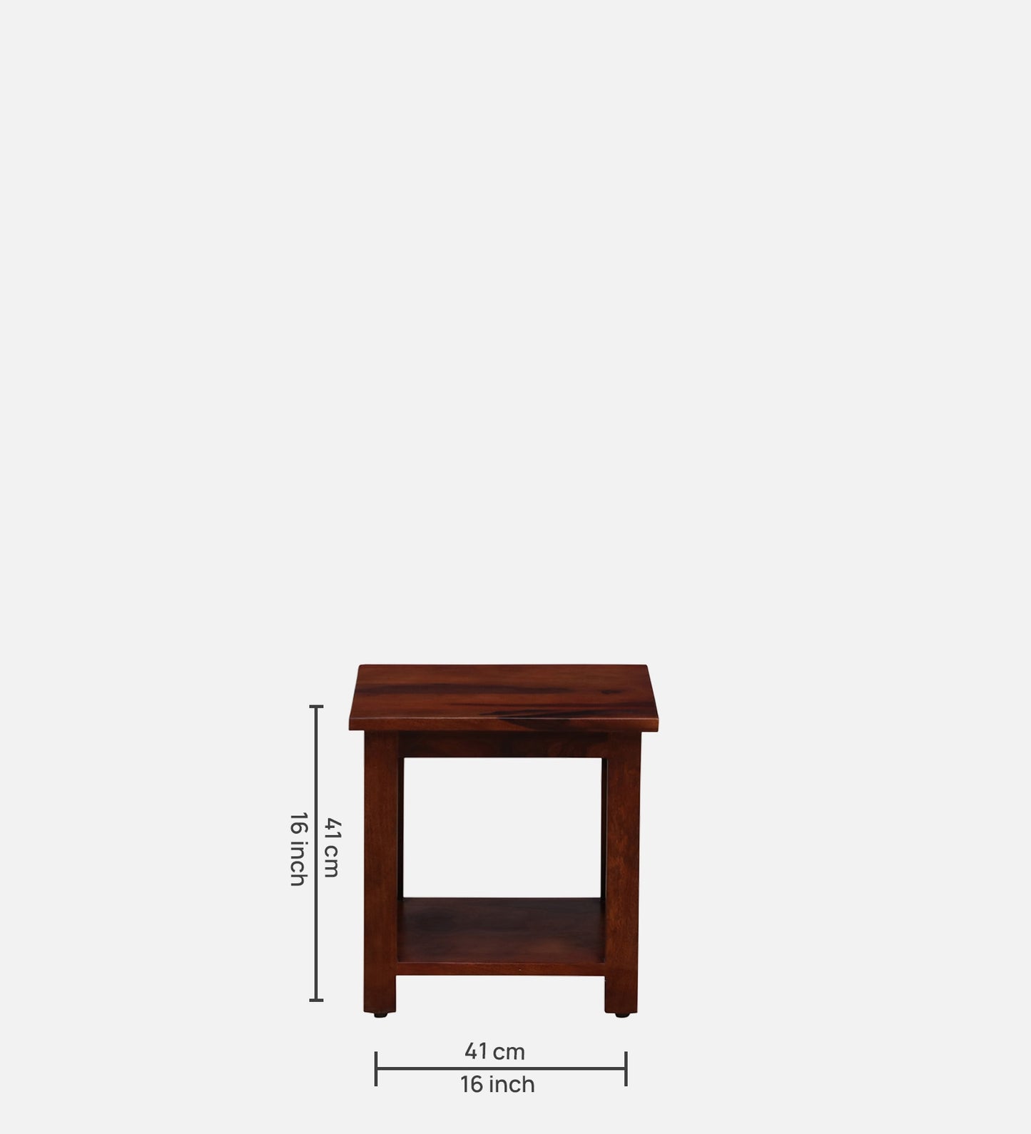 Madin - Sheesham Wood End Table In Honey Oak Finish