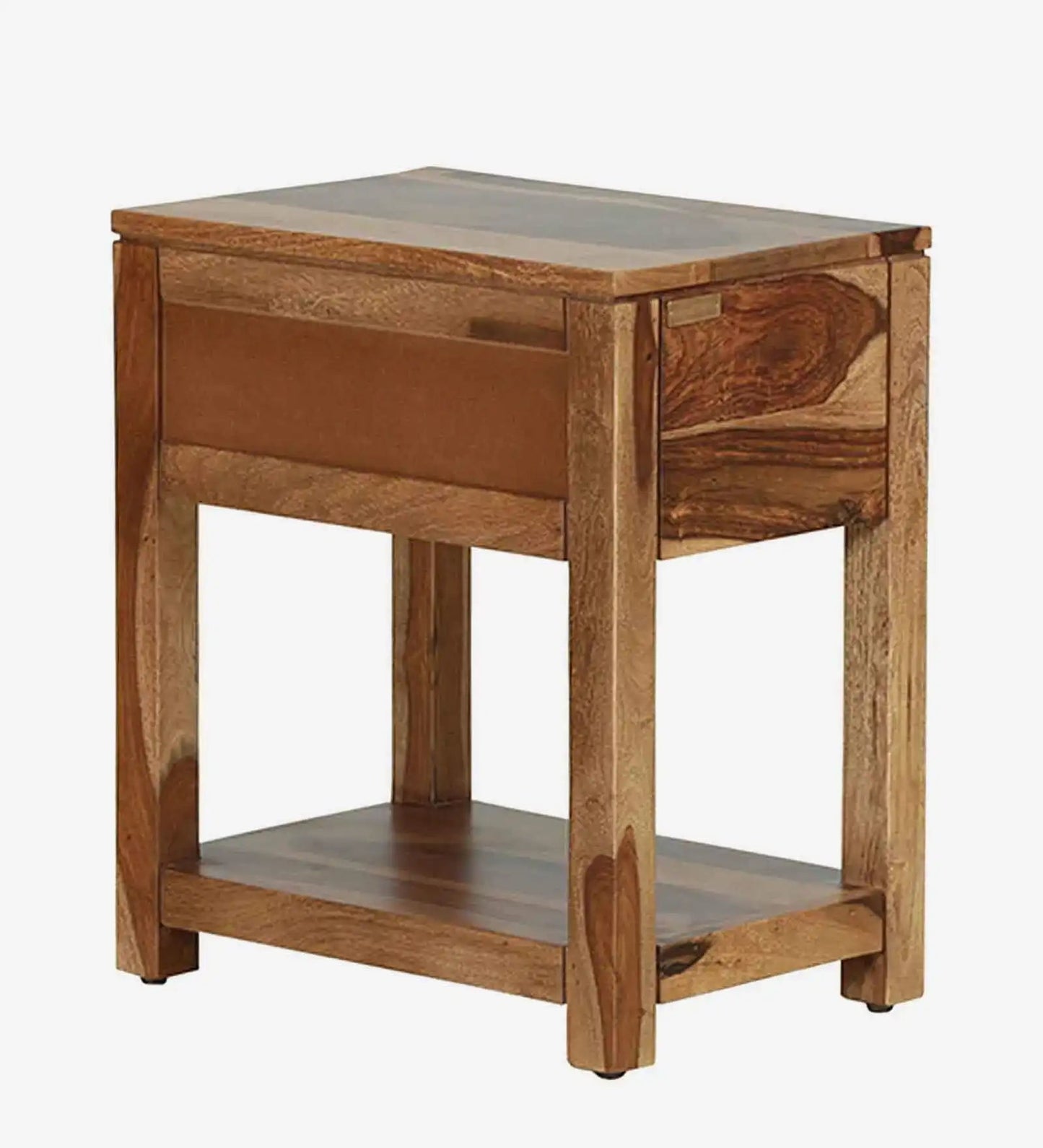 Solid Wood Bedside Tables In Natural Finish