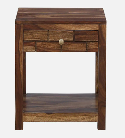 Solid Wood Bedside Tables In Natural Finish