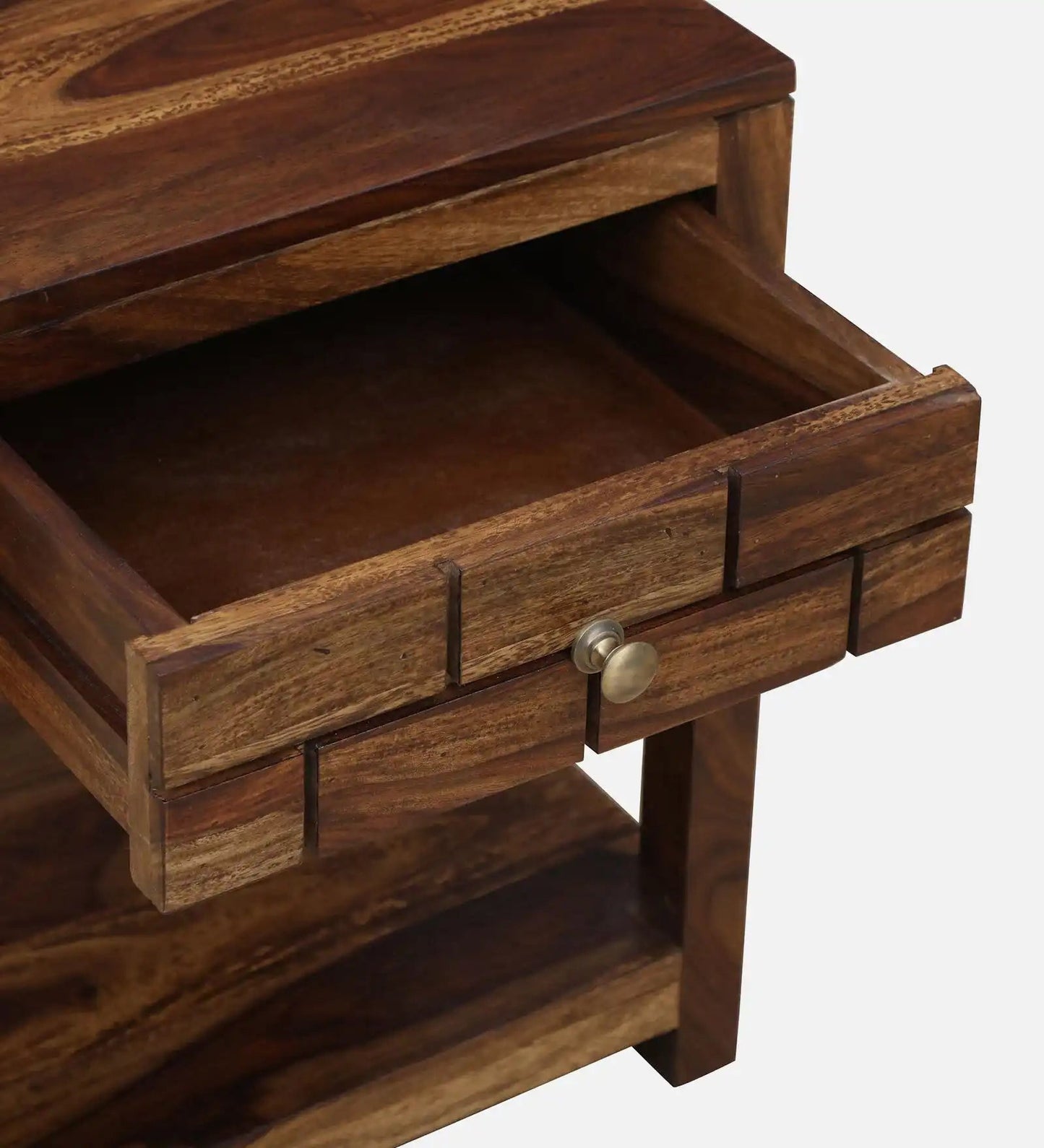 Solid Wood Bedside Tables In Natural Finish