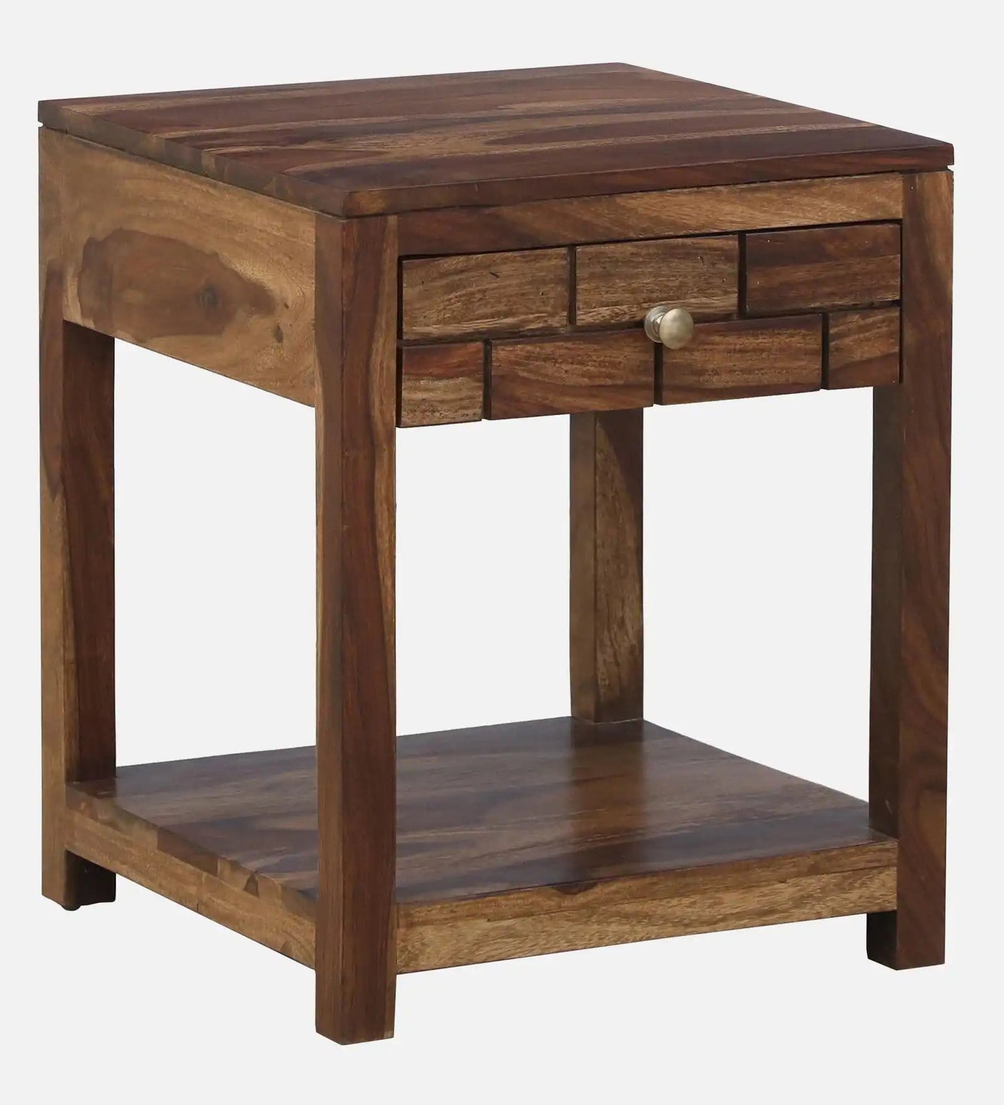 Solid Wood Bedside Tables In Natural Finish