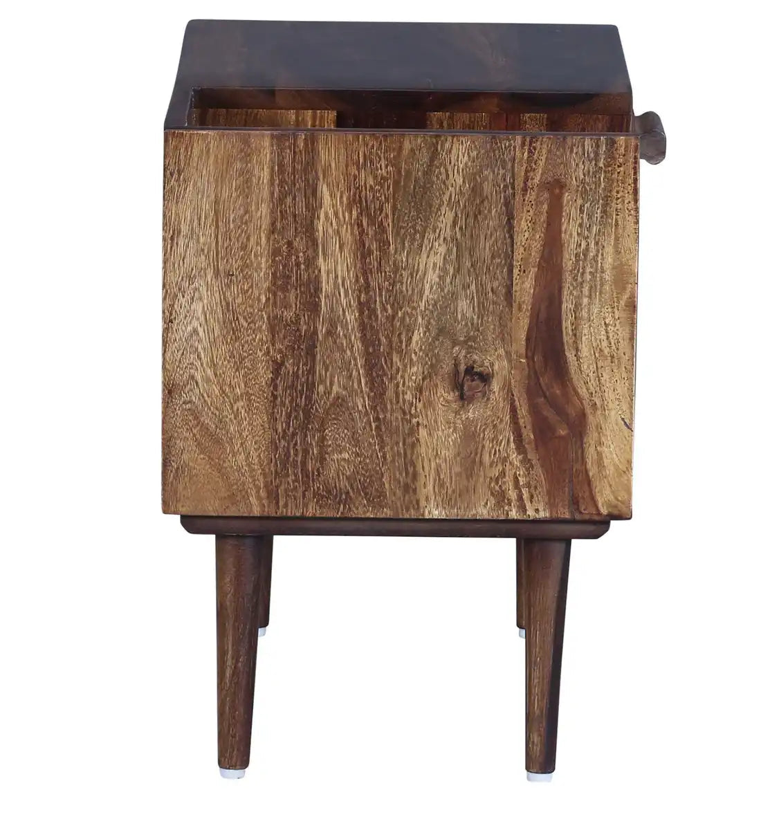 Solid Wood Bedside Tables In Teak Finish