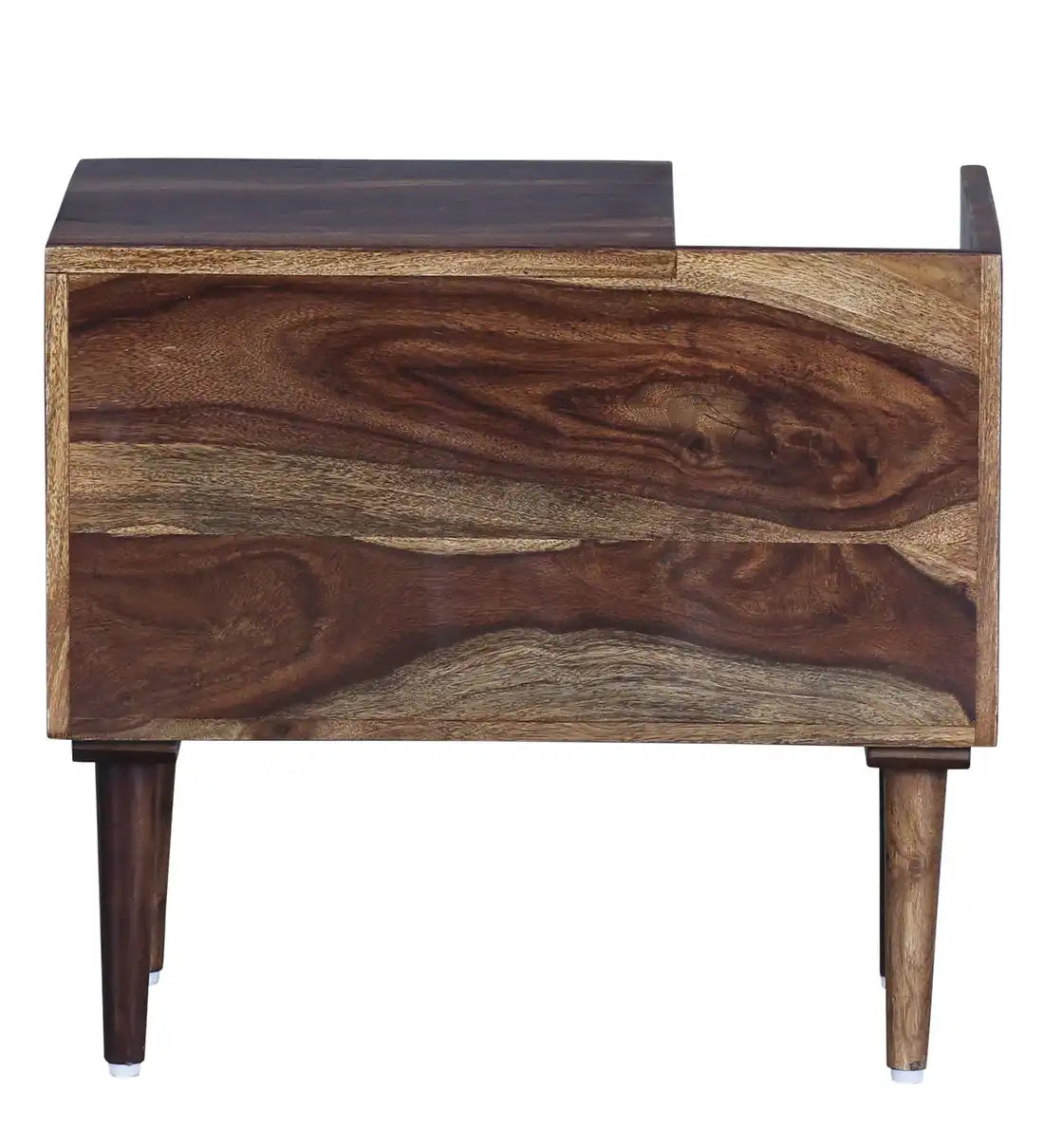 Solid Wood Bedside Tables In Teak Finish