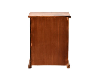 Solid Wood Bedside Tables In Honey Finish