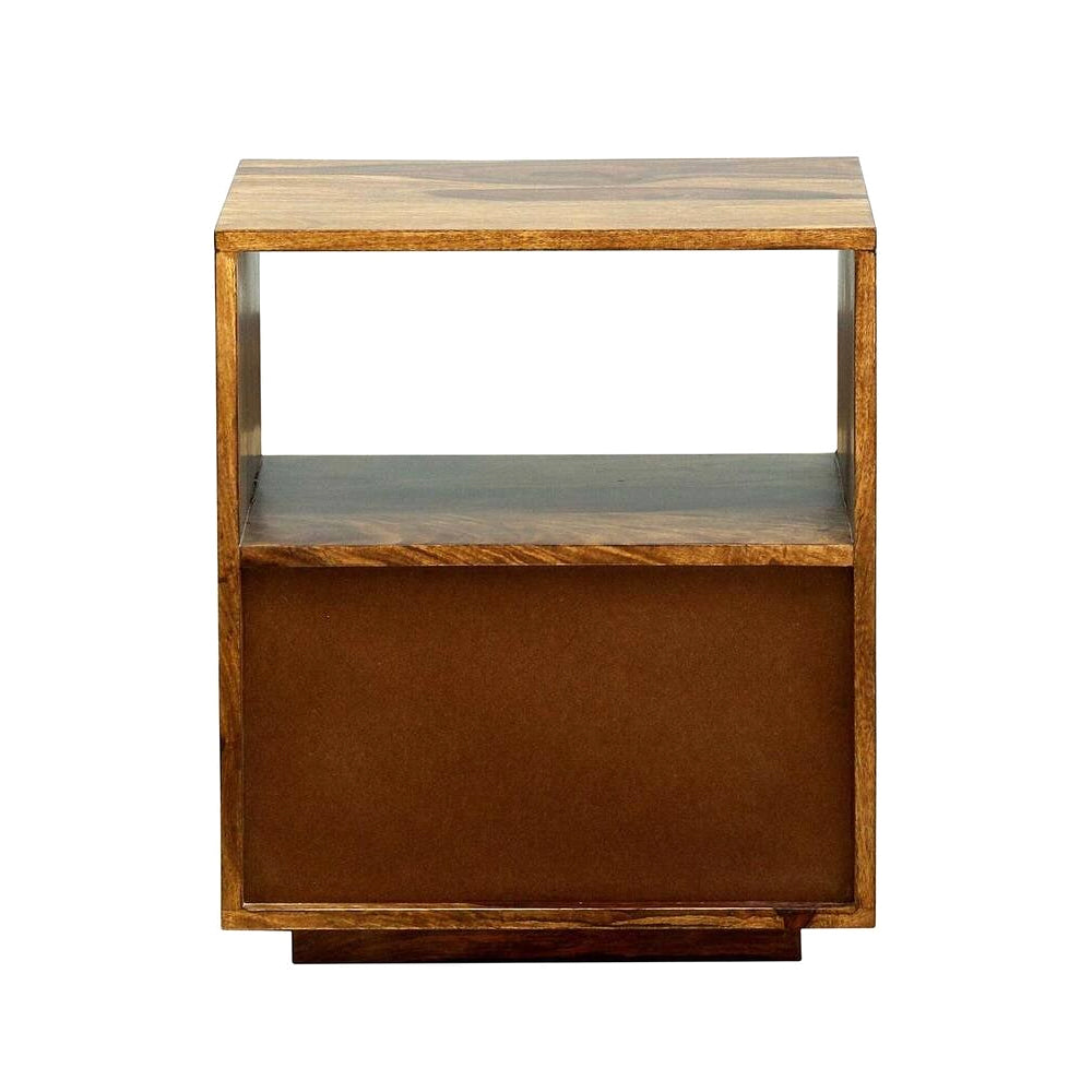 Solid Wood Bedside Tables In Teak Finish