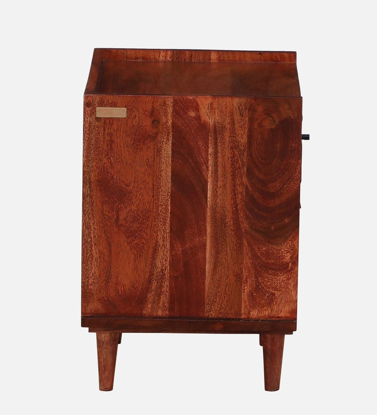 Solid Wood Bedside Tables In Honey Oak Finish