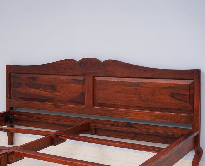 Solid Wood Queen Bed In Maple Finish