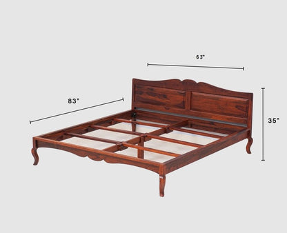 Solid Wood Queen Bed In Maple Finish