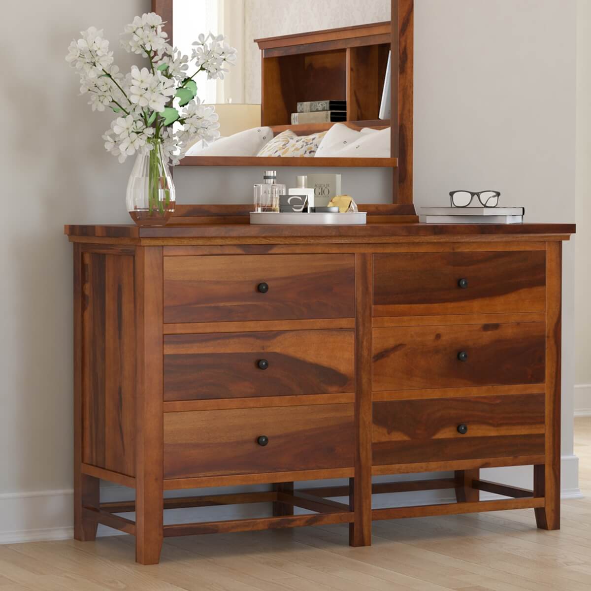 Solid Wood Dressing Tables In Natural Finish