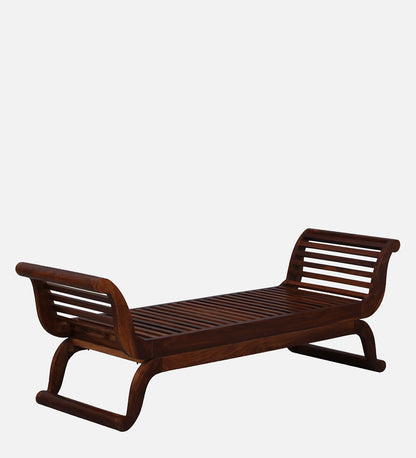 Ahan - Sheshaam Wood Bench in Honey Oak Finish